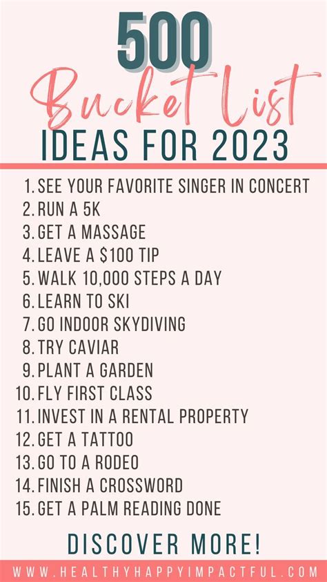 The Life List 2025